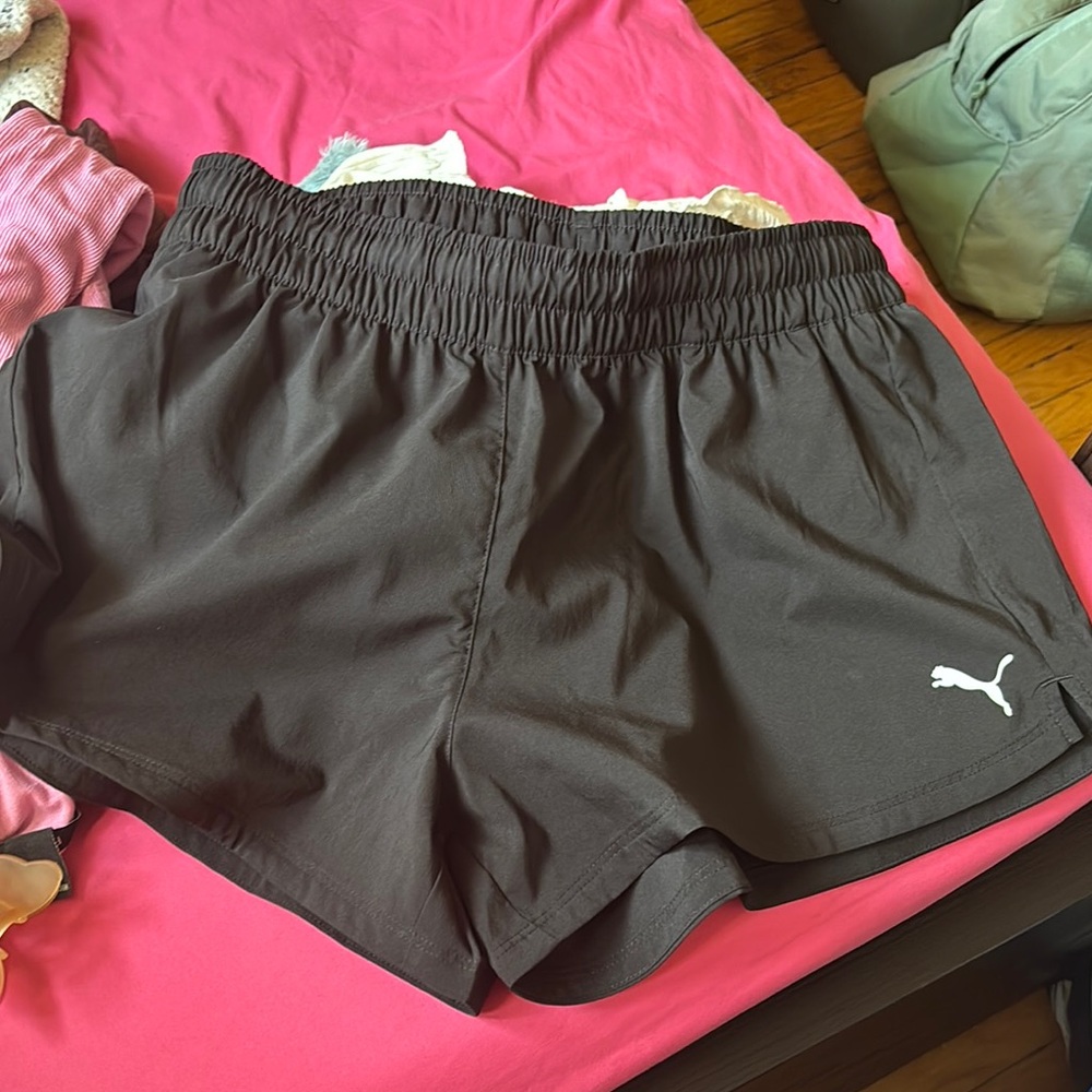 Puma Women's Black Athletic Shorts